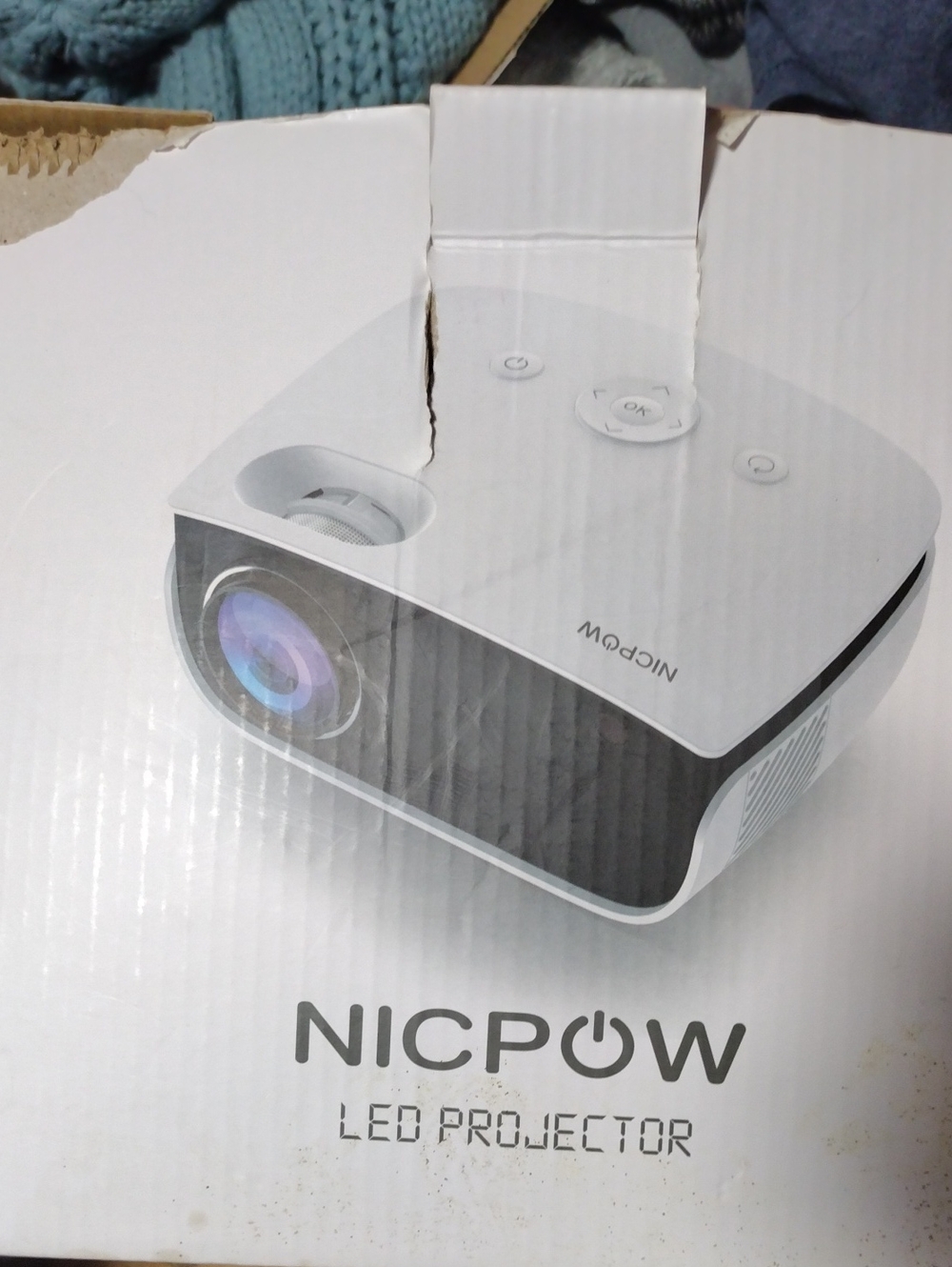 White LED Projector — Portable Home & Office Projector